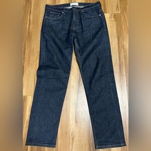 Everlane Dark Wash Straight Leg Jeans Size 32x30 Cotton Stretch